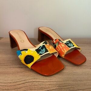Retro Print Women's Slide Sandals Martini Osvaldo